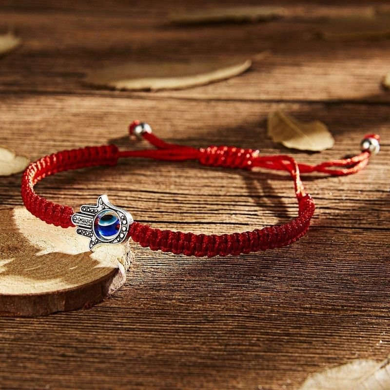 Hamsa Hand Red String Bracelet - Evil Eye Protection - Image 3