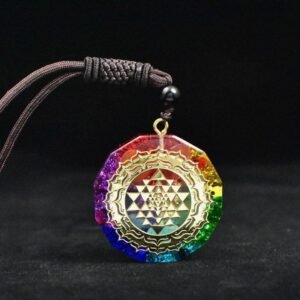 Chakra Orgonite Necklace - Balances Orgone Energy & EMF