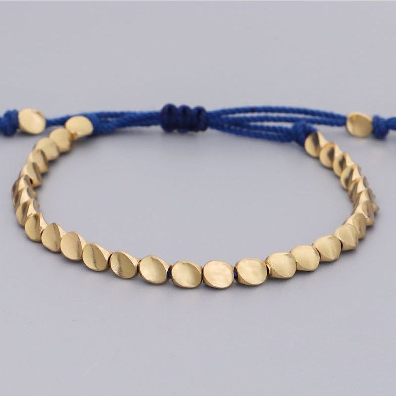 Blue Copper Beads Bracelet Set - Image 4