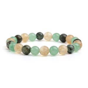 Triple Prosperity Bracelet - Citrine, Green Aventurine,