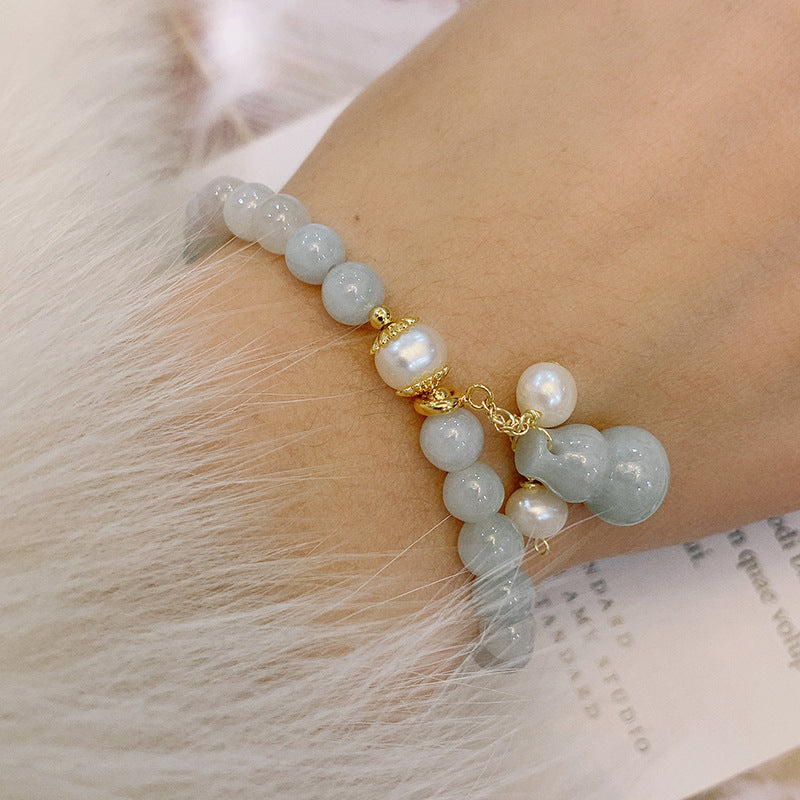 Light Green Jade Wu Lou Amulet Bracelet - Feng Shui - Image 5