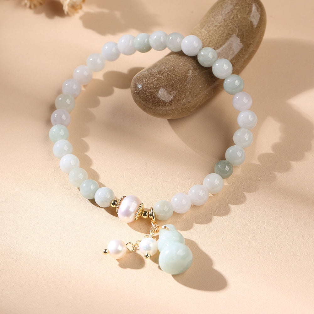 Light Green Jade Wu Lou Amulet Bracelet - Feng Shui - Image 3