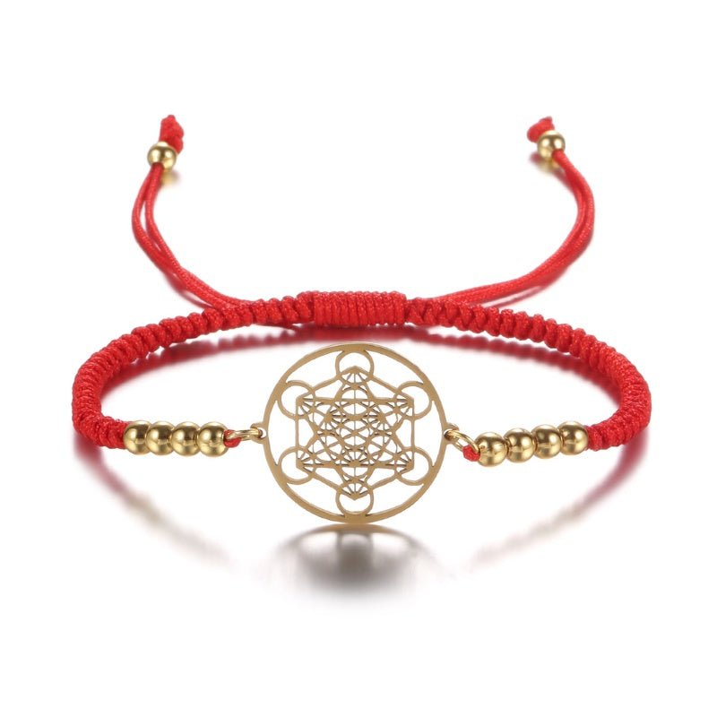 Metatron’s Cube Red String Bracelet - Image 4
