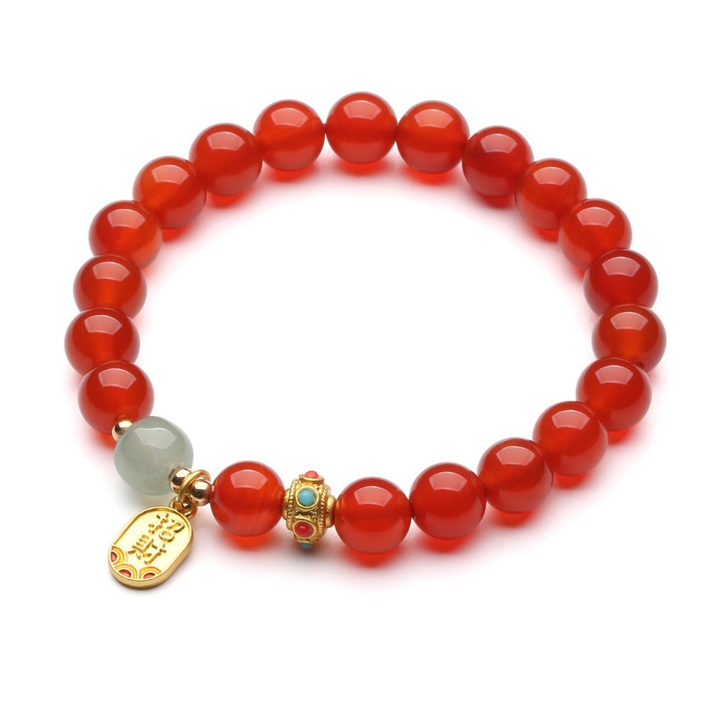 Red Agate Good Fortune Bracelet - Image 2