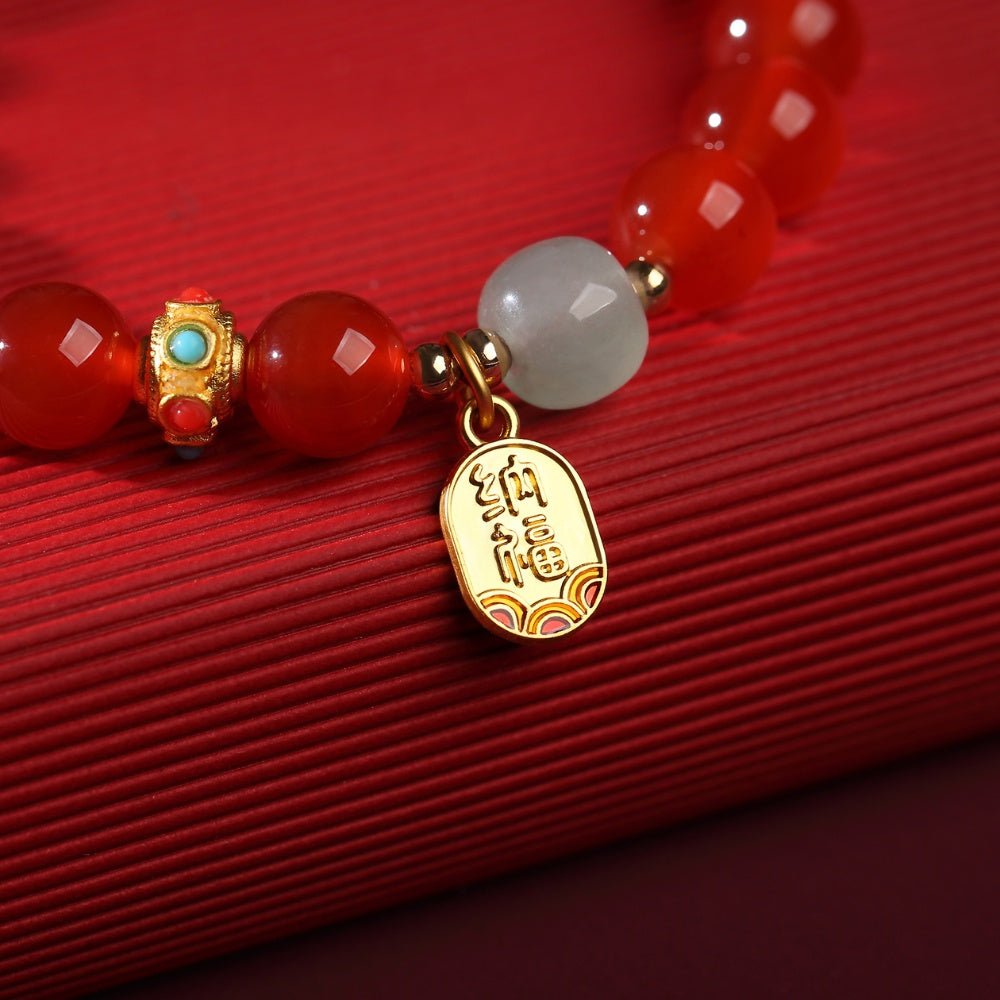 Red Agate Good Fortune Bracelet - Image 5