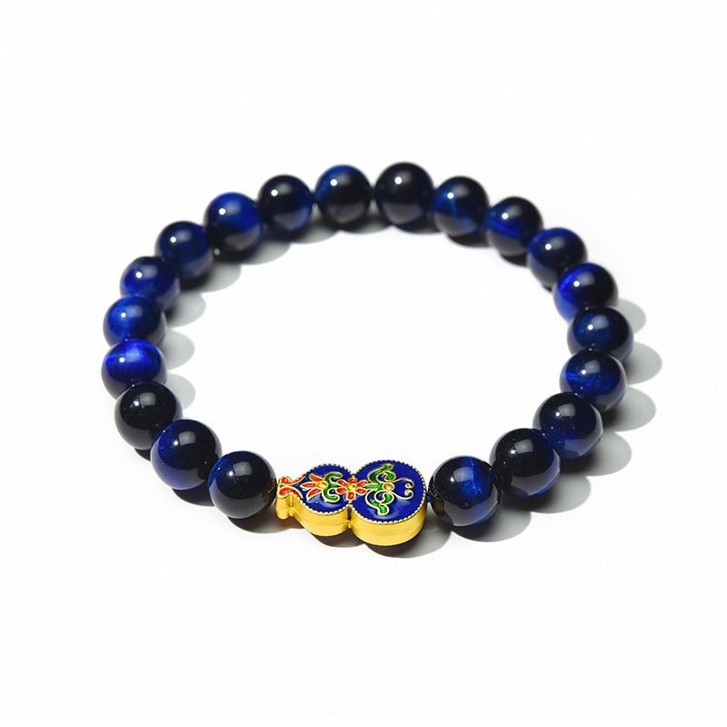 Wu Lou Blue Tiger Eye Wellness Bracelet - Feng Shui - Image 2